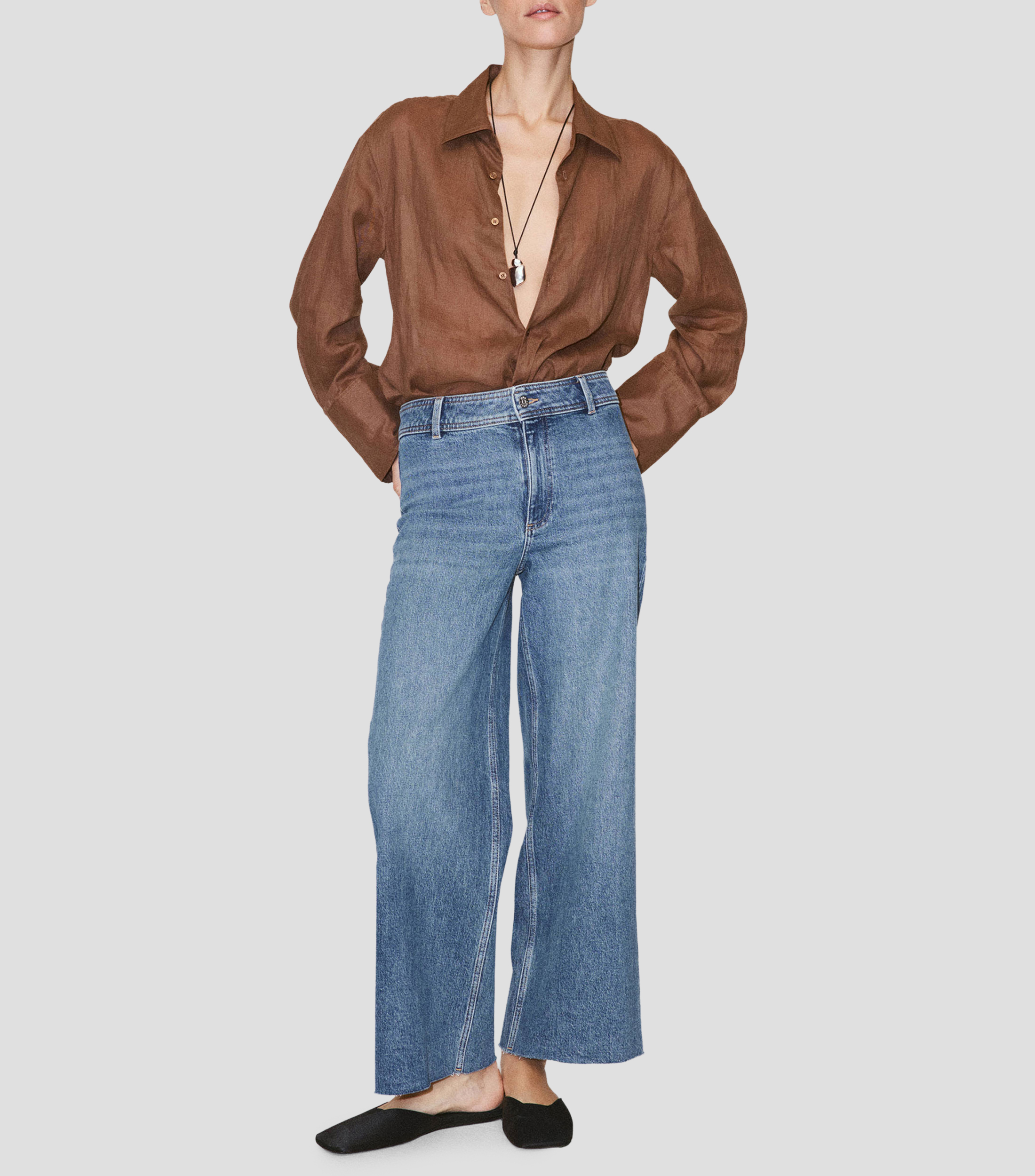 Jeans Amplio Mujer